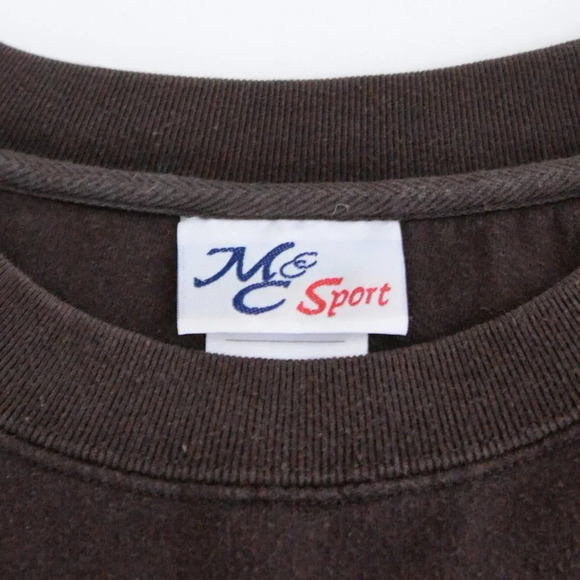 Vintage  MC & Sport Brown Grandpa Crewneck Sweater Size XXL - Picture 10 of 10